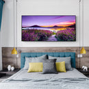 Lakeside Flower 5D DIY Diamond Painting Full Round Drill Embroidery Arts Picture