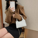 Retro Shoulder Handbag Alligator PU Solid Crossbody Bag for Lady Top-handle Tote