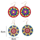 DIY Diamond Painting Mandala Patterns Stud Earrings for Women (RZ001) Newly