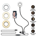 Makeup Light Stand Adjustable Brightness Mobile Phone Holder Selfie Ring Light