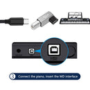 USB C to B Adapter Female to Male for Printer MIDI Controller Electric Keyboard
