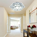 Modern LED Flower Crystal Ceiling Chandelier 9W Lamp Home Decor (White) Newly
