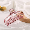Women Hollow Hair Clamps Clear Ponytail Claw Ladies Girl Hair Accessories