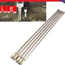 5PCS Stainless Steel Wire Keychain Cable Key Ring For Outdoor Hiking