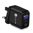 25W PD + QC3.0 Mobile Phone Wall Charging Portable 5A USB Type C Fast Charger