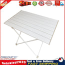Outdoor Barbecue Picnic Hiking Table Portable Foldable Dinner Desk White Newly