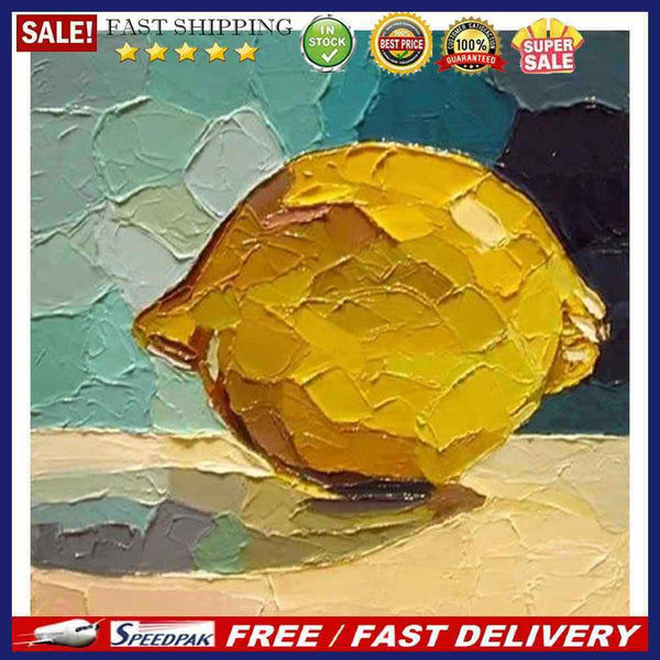 Canvas Paint By Numbers Lemon Oil Hand Painted Drawing Kit Home Wall Decora