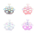 Acrylic Lotus shape Palette Tool Nails Polish Practice Nail Art Display Stand