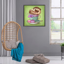 5D DIY Diamond Painting Full Square Drill Hedgehog in Cup Wall Decor Rhinestone