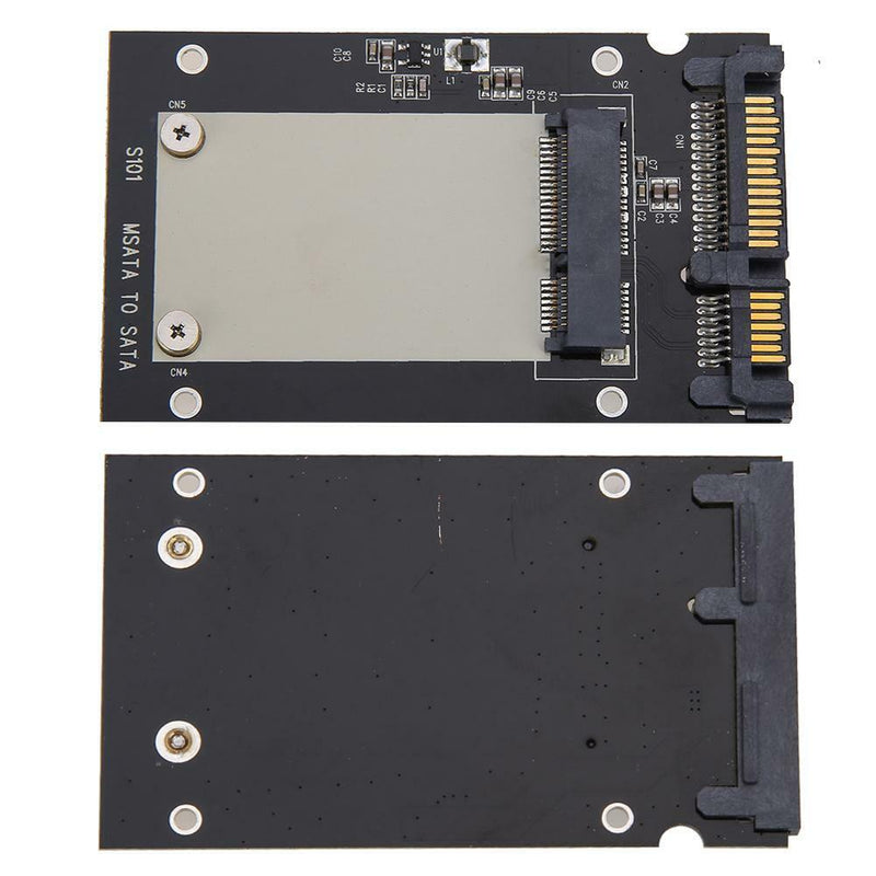 Mini pcie PCI-E mSATA SSD to 2.5" SATA Convertor mSATA-SATA Adapter Card Black