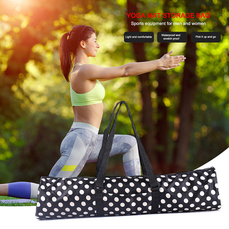 Yoga Mat Bag Gym Oxford Waterproof Pilates Sports Exercise Pad Carry Backpack