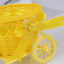 Storages Kids Gift Flower Baskets Storage Basket Bike Bicycle Design Rattan