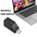 Mini USB 3.0 Hub Adapter Extender High Speed U Disk Reader Splitter 3 Ports