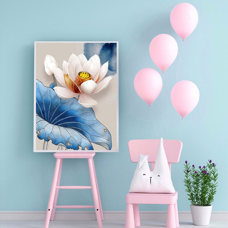 Lotus 40x50cm Oil Paint By Numbers Picture DIY Painting SXD202106032