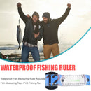 Waterproof Foldable Fish Ruler Accurate Lure Measure Tape Tackle (Blue) Newly