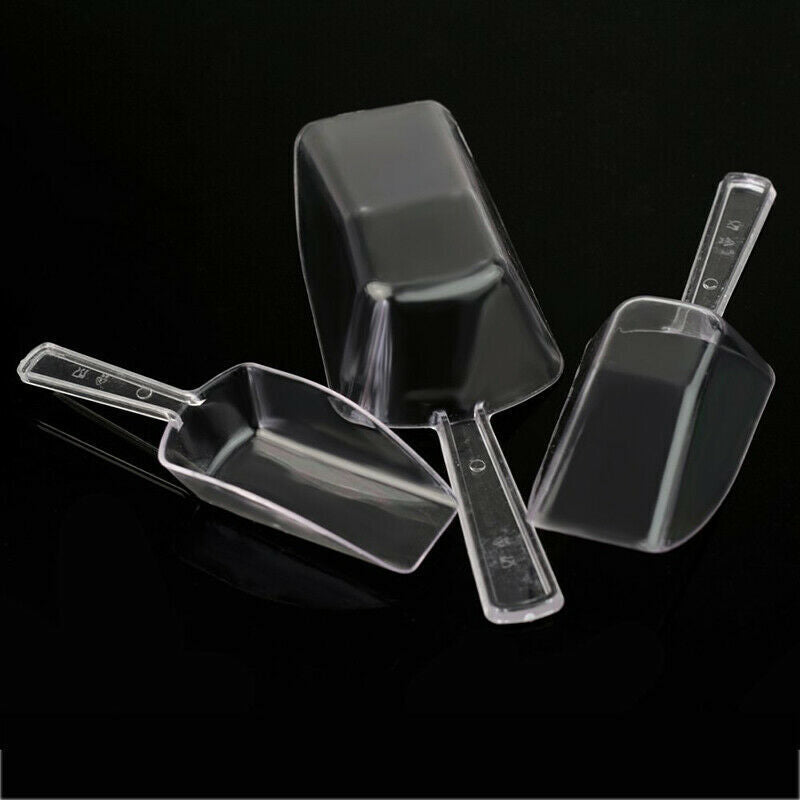 3* Clear Plastic Scoop Bar Buffet Wedding Sugar Sweet Ice Bag Food Gift H5D4