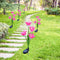4 Head Lily Flower Solar Light Colorful LED Lawn Lamp Outdoor Light (Red) Newly