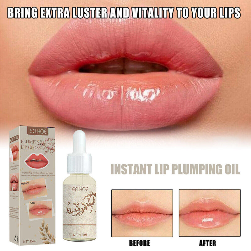 15ml Essence Lip Gloss Day Night Oil Moisturizing Repair Anti Cracking Serum