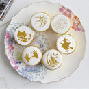 6pcs/Set DIY Halloween Coffee Stencils Cake Baking Scrapbook Templates (A) Newly