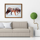 Painting By Numbers Kit DIY Wolf Canvas Oil Wall Art Picture for Living Room