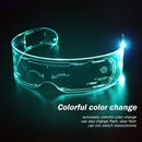 Luminous Glasses Glow Acrylic Goggles Support Fast Slow Flash Eyewear (A) Newly