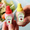 2Pcs / Set 25Ml Mini Tomato Ketchup Bottle Portable Salad Containers Sauce B1F5