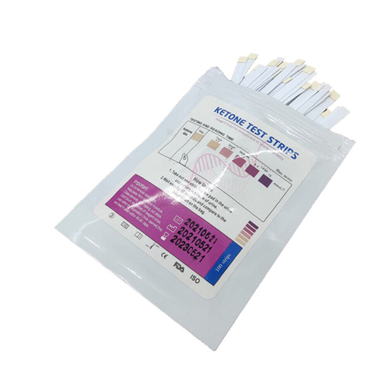 100pcs Test Strips Ketone Reagent Testing Swimming Pool Urine Urinalysis Test