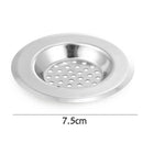 Stainless Steel Basin Strainer Kitchen Sink Filter Bathroom Hair Trap(L)