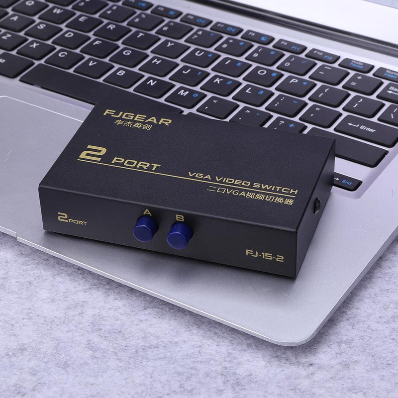 1 to 2 Monitor Switch 130MHz 2 Port Monitor Switch VGA SVGA Video Splitter Bo