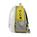 Pet Travel Carrier Transparent Space Capsule Cat Bubble Backpack (Yellow)