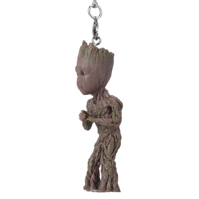 RuiDay Guardians of Galaxy Cartoon Tree Man Keychain Car Hanging Pendant Decor