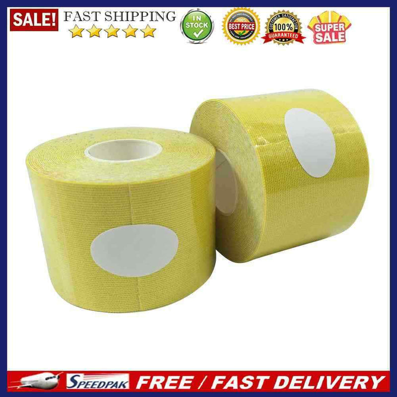 1 Roll 5mx2.5cm Tape Bandage Sports Fitness Roll Cotton Elastic Adhesive St