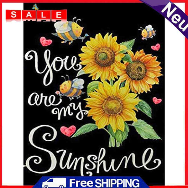DIY Paint By Number Kit Sunflower Flower Acrylic Paint for Gift Art Ornaments