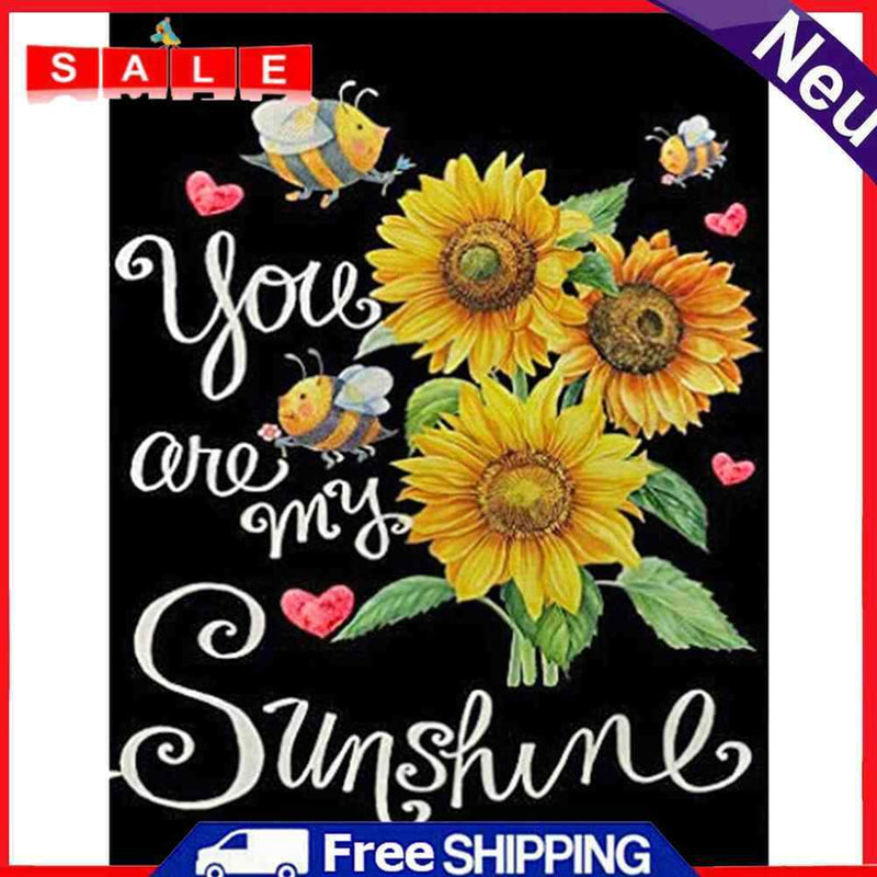 DIY Paint By Number Kit Sunflower Flower Acrylic Paint for Gift Art Ornaments