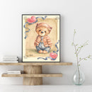 5D DIY Diamond Painting Full Round Drill Cartoon Bear Mosaic Picture Rhinestone