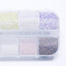 Glitter Pigment DIY Manicure Shinning Winter Sugar Nail Powder White Coating