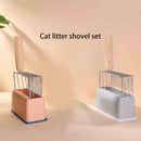 Cat Litter Shovel Wooden Handle Pet Toilet Cleaning Poop Scooper (Metal)
