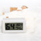 Mini Digital LCD Temperature Humidity Meter Thermometer (White Fahrenheit)