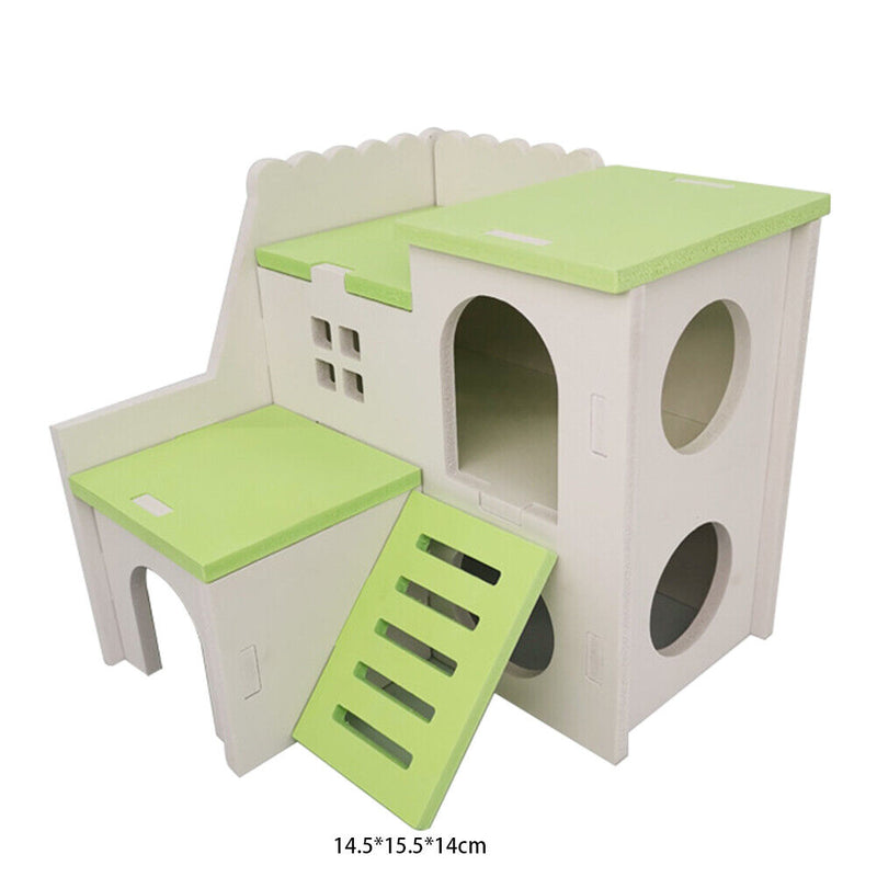 Hamster Nest Squirrel Cage Small Animal Sleeping Bed Play House (Green) Newly