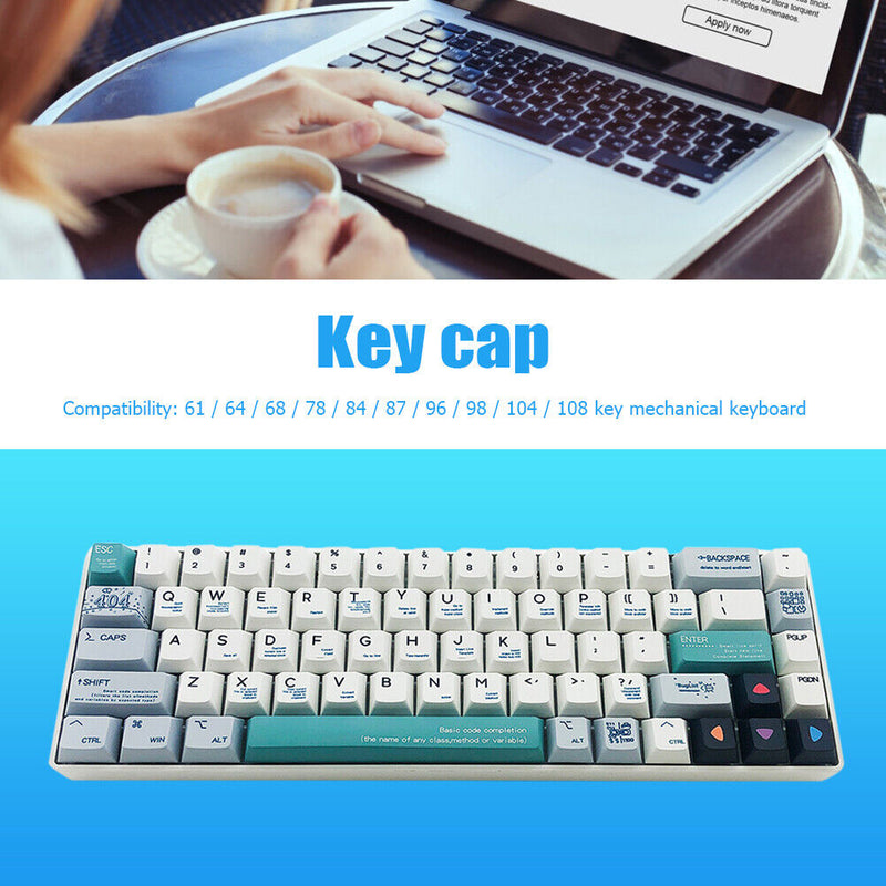 Personality Keycap 127 Keys Keyboard Parts Xda Height Key Cap for Game Supplies