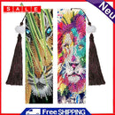 2pcs 5D DIY Diamond Painting Leather Bookmark Special-shaped Drill Book Marks