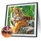 5D DIY diamond painting full circle diamond tiger w798