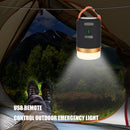 Portable USB Rechargeable Tent Camping Lamp Remote Control Hanging Light Newly