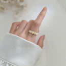 For Women Trendy Fashion Adjustable Rings Opening Ring Jewelry Daisy Flower