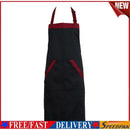 Black Waterproof Apron Kitchen Bib Durable Lightweight Dish Wash Dog Grooming
