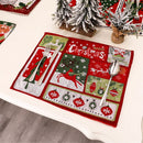Ornament Crossweave Woven Plate Mats Christmas Table Mats Christmas Placemat