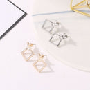 Design Boho Jewelry Square Ear Studs Geometric Earrings Triangle Dangle Drop