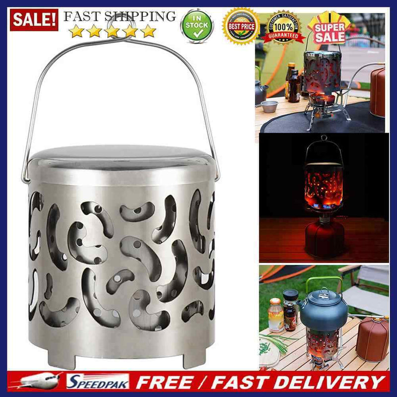 Stainless Steel Mini Heater Winter Warm Gas Heater Warmer for Backpacking Travel