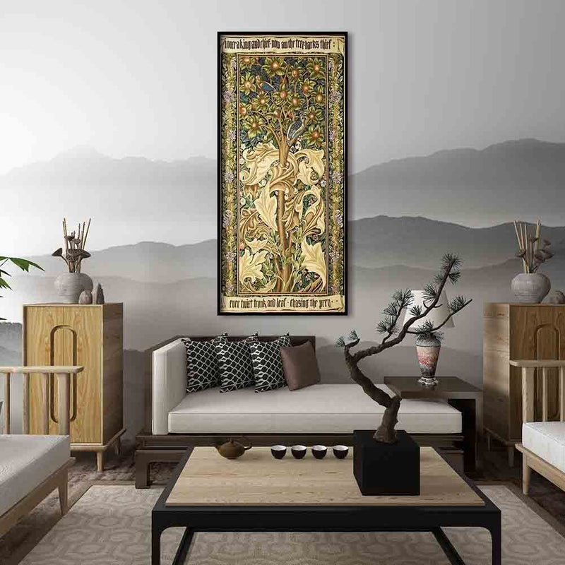 Tree Vine 5D DIY Full Round Diamond Painting Rhinestones Abstract Color Pictures