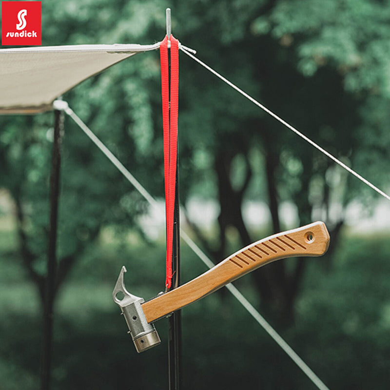 Stainless Steel Copper Hammers with Bent Handle Canopy Pegs Puller Outdoor Tools